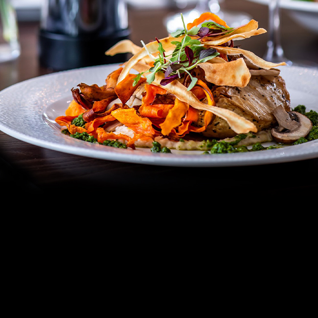 Vegan menu at The Saxon Mill