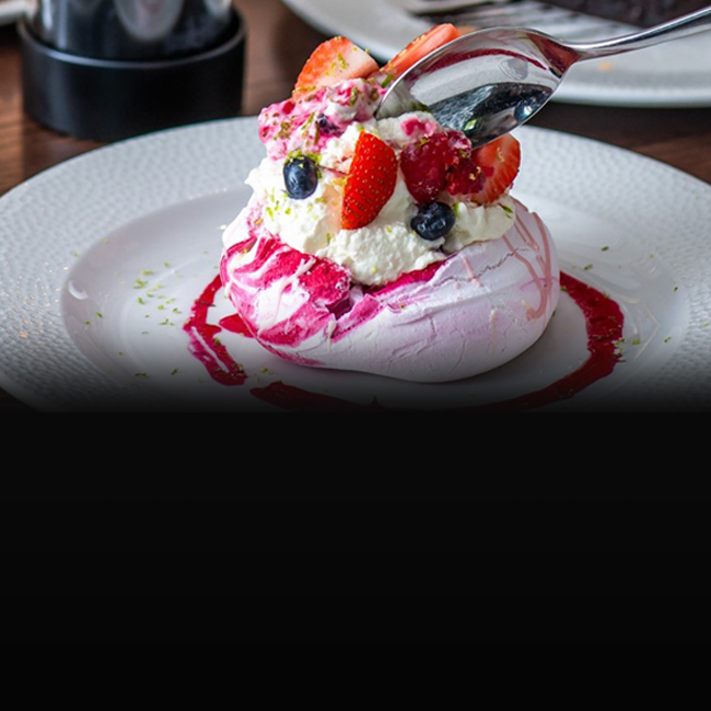 Dessert menu at The Saxon Mill