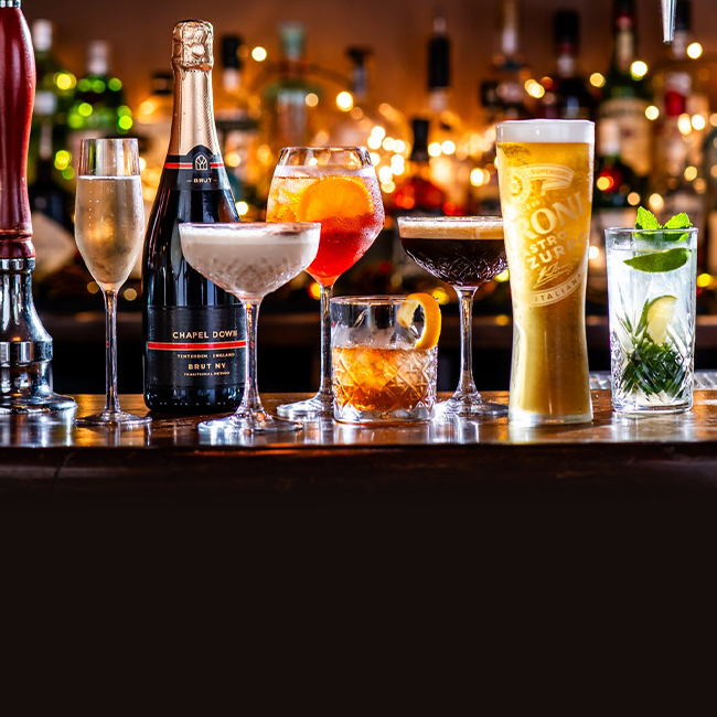 Wine & Drinks menu at The Saxon Mill