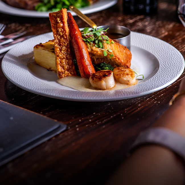 Explore our great offers on Pub food at The Saxon Mill