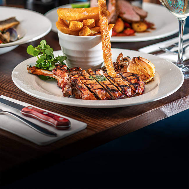 A La Carte menu at The Saxon Mill