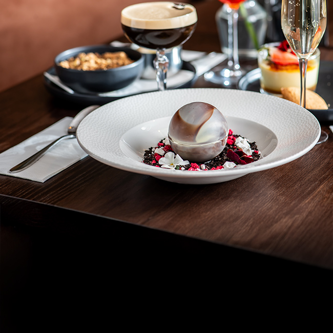 Dessert menu at The Saxon Mill