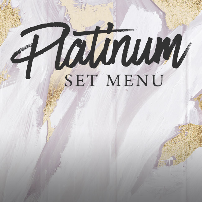 Platinum set menu at The Saxon Mill