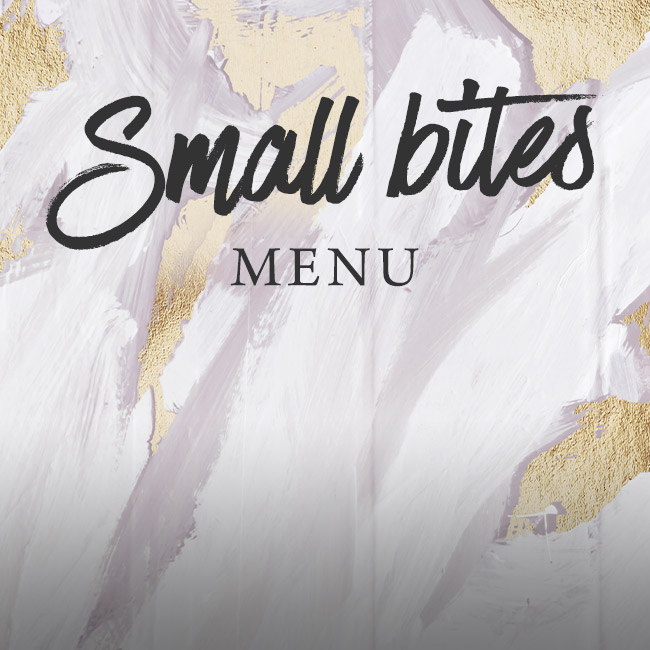 Small Bites menu at The Saxon Mill 
